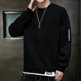 thumbnail image 5 of Sudadera con capucha de cuello redondo y cuello redondo sin capucha de estilo hip hop para hombre, ropa superior para hombre, jersey de estilo coreano, ropa de calle de lujo S Emo, 5 of 5