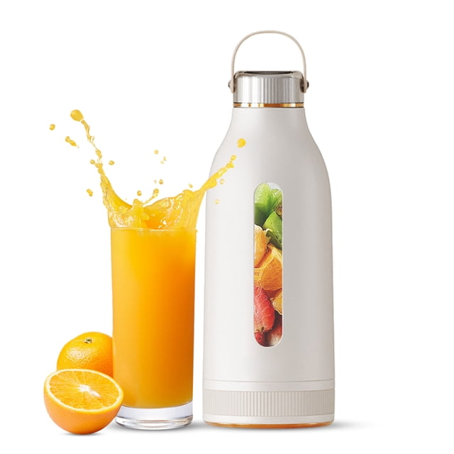 Personal Size Blender 80W Portable Blender for Shakes and Smoothies with 1500mAh Type-C Rechargeable Battery Crush Ice 4 Blades 14 Oz Portable Blender for Sports Home Outdoors Travel