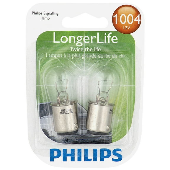 Philips Longerlife Miniature 1004Ll, Clear, Twist Type, Always Change In Pairs!
