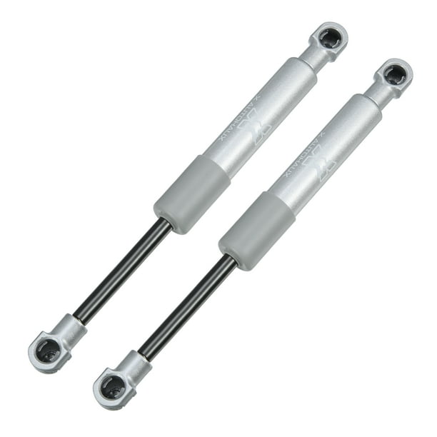 2uds Amortiguadores Gasolina Unique Bargains Plateado 8 Pulgadas 500N/110Lbs