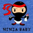 thumbnail image 2 of CafePress - 3 Ninjababy_FINAL - Cute Infant Baby Football Bodysuit, 2 of 3