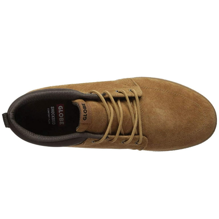 Globe GS Chukka Dark Tan Pigskin Suede Crepe Synthetic Leather Walmart