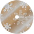thumbnail image 1 of FMSHPON White Christmas Snowflake Xmas Christmas Tree Skirt Stand Mat for Holiday Party Decoration Indoor Outdoor 36 inches, 1 of 6