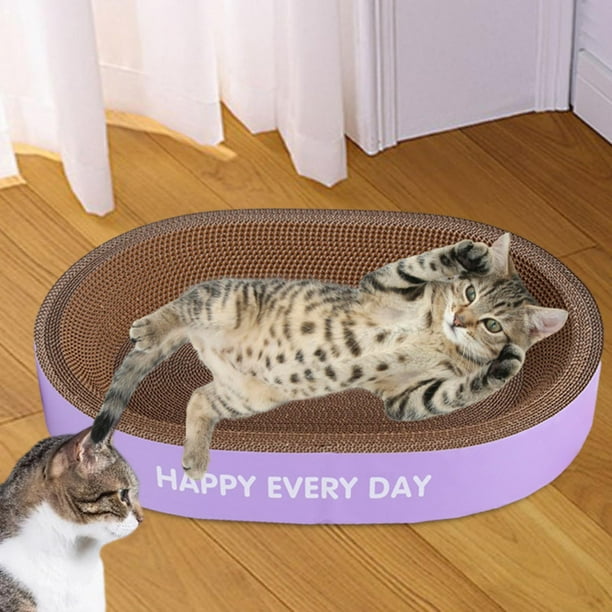 Almohadilla para rascar para gatos, tablero rascador para gatos, tapete para rascar de papel multifunción, garra de molienda para regalos de L
