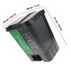thumbnail image 2 of ADDHAT Bote De Basura De Plástico Resistente Con Pedal Y Asa Para Separar Residuos, 2 of 7