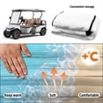 thumbnail image 6 of XYZCANDO Terry Cloth Beach Starfish Golf Cart Seat Cover with 4 Pockets, Non-Slip Universal 2-Seat Protector for Golf Cart, 6 of 9