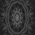 thumbnail image 1 of Ahgly Company Machine Washable Indoor Square Transitional Night Black Area Rugs, 8' Square, 1 of 7