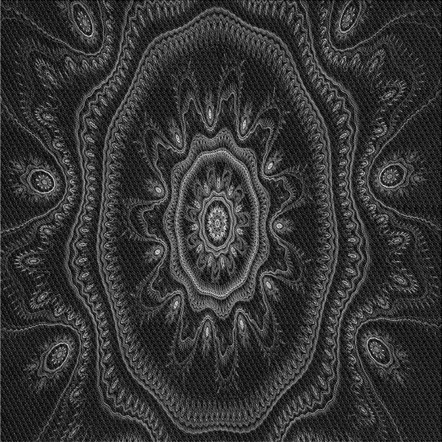 Ahgly Tapis d'Intérieur Lavable en Machine Carré Noir Nuit Transitionnel, 7 Pieds Carré