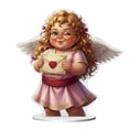 thumbnail image 1 of Adornos de San Valentín, regalos de San Valentín, adornos de acrílico para escritorio, regalo romántico de San Valentín, figura 2D, soporte de exhibición de acrílico., 1 of 5