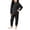 Black, variant on Cethrio Girls Pajama Sets Size 14-16, 2 Piece Comfortable Long Sleeve Fall Winter Thermal Underwear Sets Purple