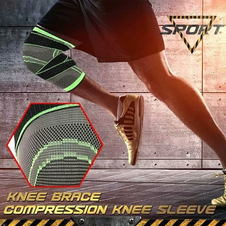 VicTsing Knee Brace Compression Knee Sleeve with Adjustable Strap for Pain Relief Meniscus Tear Arthritis ACL MCL Quick Recovery Knee Support for Running Basketball
