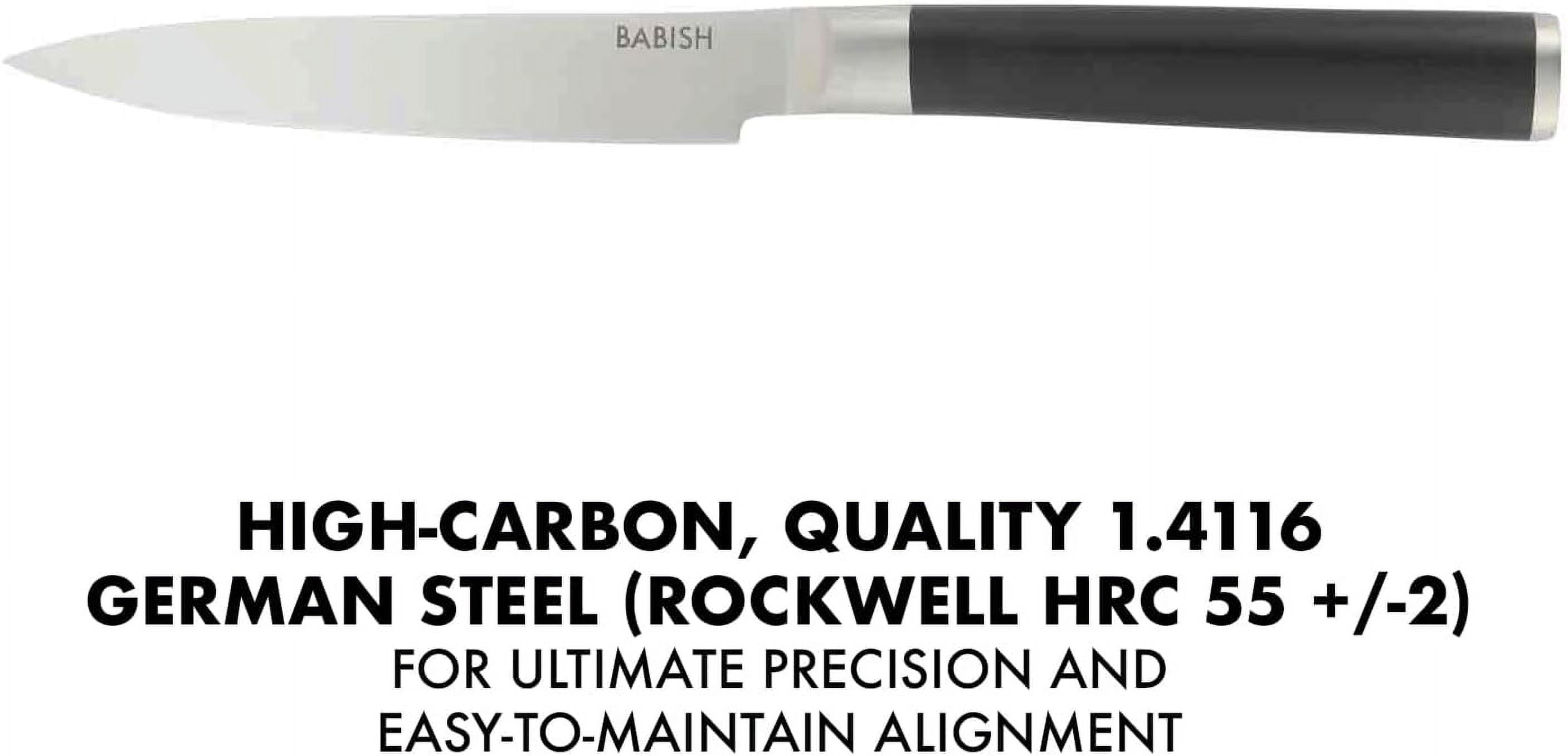 5-Inch Forged Utility Knife – High-Carbon 1.4116 German Steel Full Tang Kitchen Knife for Precision Cutting and Durability