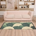 thumbnail image 2 of Yayeee Runner Rug for Bedroom 2'x6' Machine Washable Hallway Non Slip Mat, Green Abstract Shapes, 2 of 8