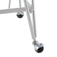 thumbnail image 4 of Bowery Hill Mid-Century Mirrored Metal Bar Cart in Silver Finish, 4 of 11
