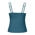 thumbnail image 4 of Women's Tankini Swim Top Trendy Neck Ruched Nylon Spandex for Beach and Pool, 4 of 4