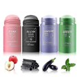 thumbnail image 1 of 4 Pack Mask Sticks Set, Green Tea Mask Sticks, Bamboo Charcoal Clay Mask, Aubergine and Peach Mud Mask, Facial Skin Clay Mask Set for All Skin Types, 1 of 5