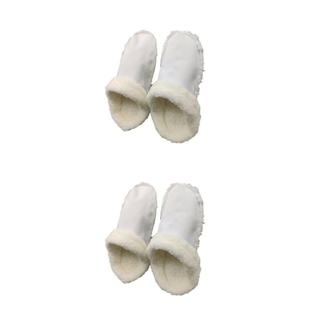 Youkk Polyester Soft Winter Insole For Shoes Non-Slip And Convenient Non-Slip Insole Lining Winter Insoles white 46-47(280mm) 2Set