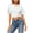 White, variant on Yuanlook Women's Oversized Short Sleeve T-Shirt Summer Casual Drop Shoulder Tops Solid Color Crewneck Tees S-XL