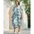 thumbnail image 3 of Edolynsa Summer Plus Size Outwear for Women Button Down Light Weight Jacket Open Front Printed Kimono Cardigan, 3 of 11
