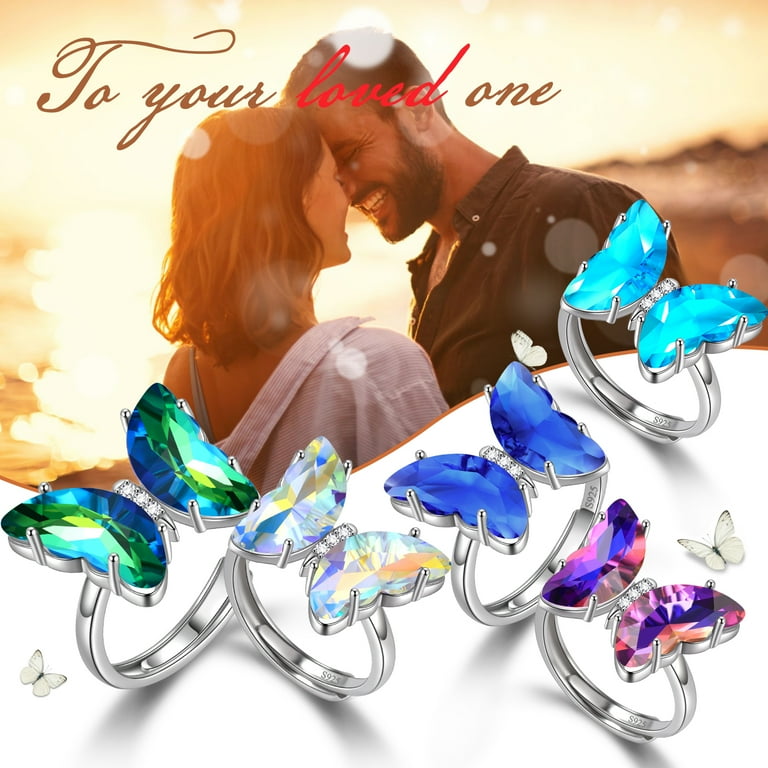 Butterfly amethyst ring deals