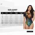 thumbnail image 5 of Vsdgher Whimsical Dragon Color Cool Prinr Short Sleeve Body suit for Womens, Sexy Onesie One Piece Round Neck Bodysuit Shapewear Tummy Control-Small, 5 of 7