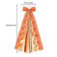 thumbnail image 3 of Roiihwy Large Holiday Wreath Bow For Front Door Indoor Outdoor Wall Festival Decor, 27.5x8in, Orange, 3 of 7