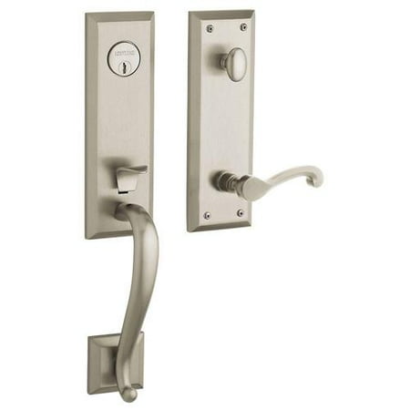 Nickel Opulence Single Handle - Baldwin 85355.150.LENT Stonegate Single Cylinder Satin Nickel Left-Handed Handle
