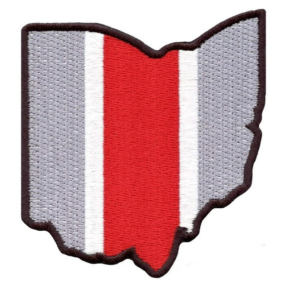 State of Ohio College Football Embroidered Iron On Patch