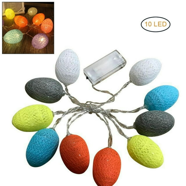 10 20 30 LED Easter Egg Lights String Egg String Light Chicken Lamp Decoration For Home Wedding Party