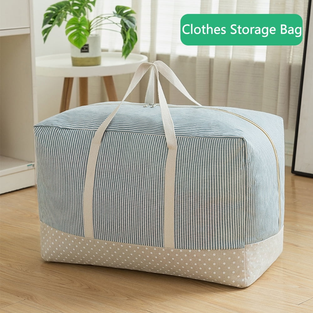 HLONK Large Storage Bag Zipper Waterproof Carrying Bag Camping Bag Clothes Bedding Quilt Pillow