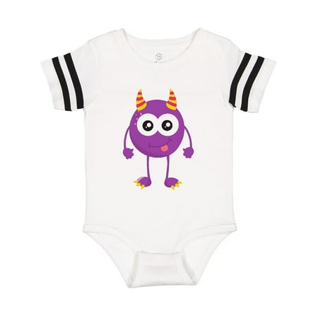 

Inktastic Cute Monster Little Monster Purple Monster Horns Gift Baby Boy or Baby Girl Bodysuit