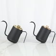 thumbnail image 4 of Easyworkz Gooseneck Pour Over Stainless Steel Coffee Kettle 20 oz with Upgraded Spout, Rose Gold Black, 4 of 6