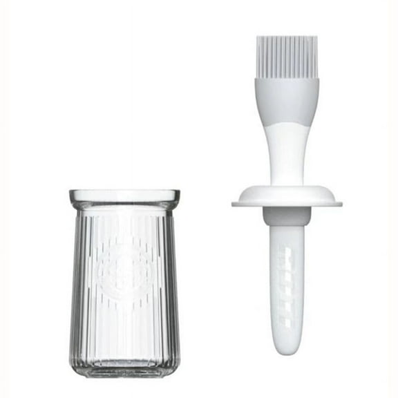Yidarton BBQ Seasoning Oil Brush Baking Silicone Brush Set High Temperature Detachable Silicone Oil Brush White