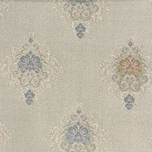 Decora Furnishings Woven Jacquard Damask Motif Design Sewing and Craft Fabric by The Yard, Beige