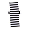 thumbnail image 3 of Funda para silla de playa a rayas, funda clásica y práctica para sillón, con bolsillo para Blanco negro, 3 of 9