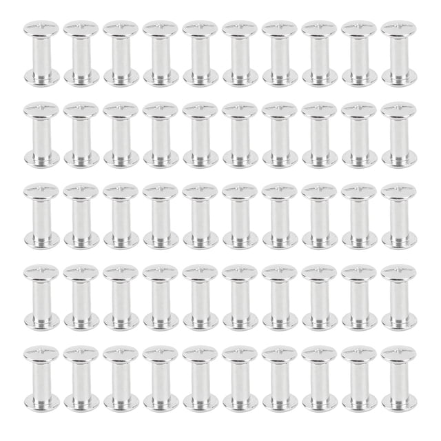 Remaches De Cabeza Redonda, Kit De Sujetadores De Remaches Tamaño Compacto Diseño Preciso Robusto Y Estable 50 Juegos M4 Para Decoración De Ropa