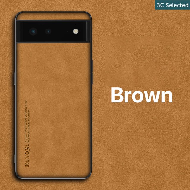 Funda Cuero Gamuza Para Google Pixel 6 6a 6Pro 7 7a 7Pro Case Toque Cómodo Anti-huella digital Botones a prueba de golpes Presione fácilmente Proteger la cámara Proteger la pantalla Anti-caída Borde d Gao Jiahui unisex