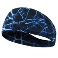 thumbnail image 3 of Yoga Sweatband Men Women Polyester Soft Quick Dry Breathable Elastic Travel Headbands Running HIking Fitness Sportswear Accessory, 3 of 5