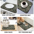 thumbnail image 4 of Washable Rubber Boho Style Vintage Floral Dish Drying Mats for Kitchen Counter Home Large Coffee Bar Pad Accessories and Decor for Utensils Stemware 18''x24'', 4 of 7