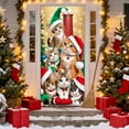 thumbnail image 4 of kladzum Christmas Door Cover 71"x35" Holiday Decorative Door Curtain Festive Atmospheres Christmas Door Covers Winter Party Decor Door Curtains for Wall, Door, Windows, 4 of 6