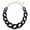 Frosted Black, variant on Statement Chunky Acrylic Chain Link Choker Necklace Fashion Women Collar Necklaces Acrylic Resin Chain Necklace(N0097-Frosted Blue)