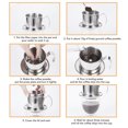 thumbnail image 4 of Drip Coffee Pot Infuser, Rich Taste Stainless Steel Pour Over Coffee Dripper  for Home Kitchen, 4 of 7