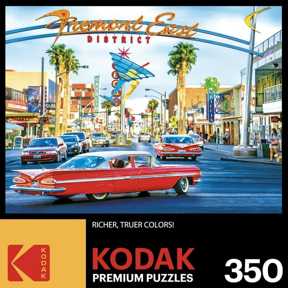 Cra-Z-Art Kodak 350-Piece Downtown Freemont Las Vegas Nevada Adult Jigsaw Puzzle