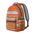 thumbnail image 2 of Pioneer Flower Floral Print Pattern Backpack for School, Cute School Bag with Adjustable Shoulder Straps and Padded Back, 15.3"x11"x7.1", 2 of 5