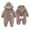 Z02-Coffee, variant on Zshosam Gender Neutral Baby Clothes Fleece Baby Jacket Winter Suit Bunting Soft Cozy Warm Jumpsuit for Infants Size 18 24 Months,(Brown 18-24 Months)