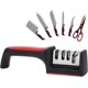 thumbnail image 1 of Knife Sharpener, 3 Level Manual Chef Knife Sharpener for Home Kitchen Precision Sharpening Tool, 1 of 5