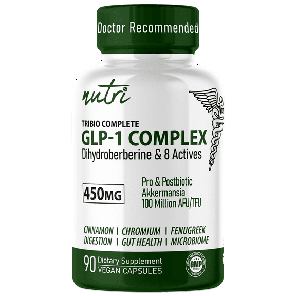 Nutri GLP-1 Complex 450 mg for GLP-1 Support  90 Capsules