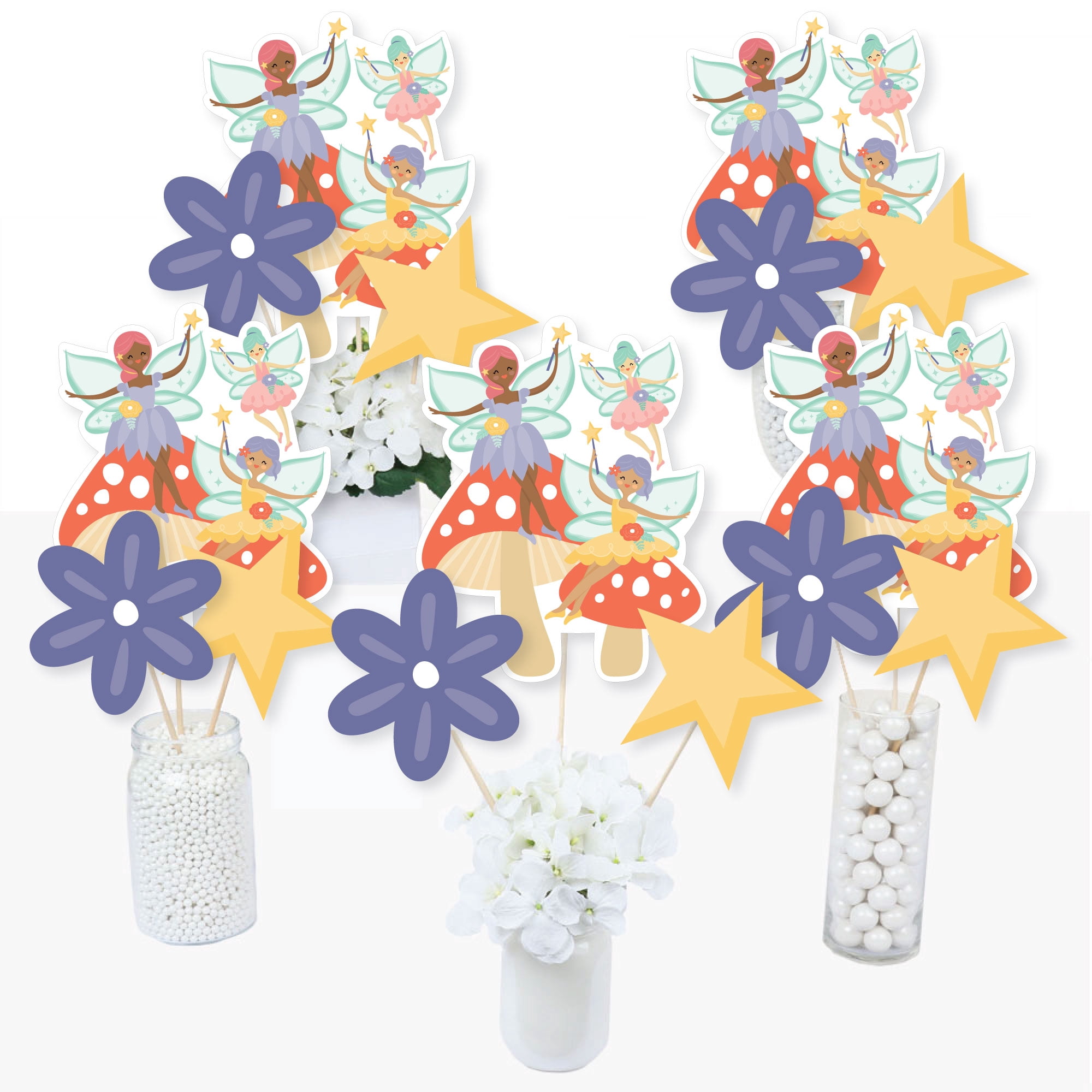 Bowling Party Centerpiece Sticks - Set Of 15 Table Toppers For Baby Showers & Birthdays