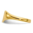 thumbnail image 3 of 14K Yellow Gold Ring Band Signet 8.0x9.0mm Open Back Heart, 3 of 5