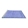 thumbnail image 2 of Ahgly Company Machine Washable Indoor Square Abstract Blue Modern Area Rugs, 5' Square, 2 of 4